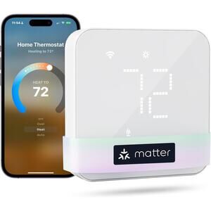 meross Smart Thermostat for Home, WiFi Thermostat Works with Matter, Alexa,Apple